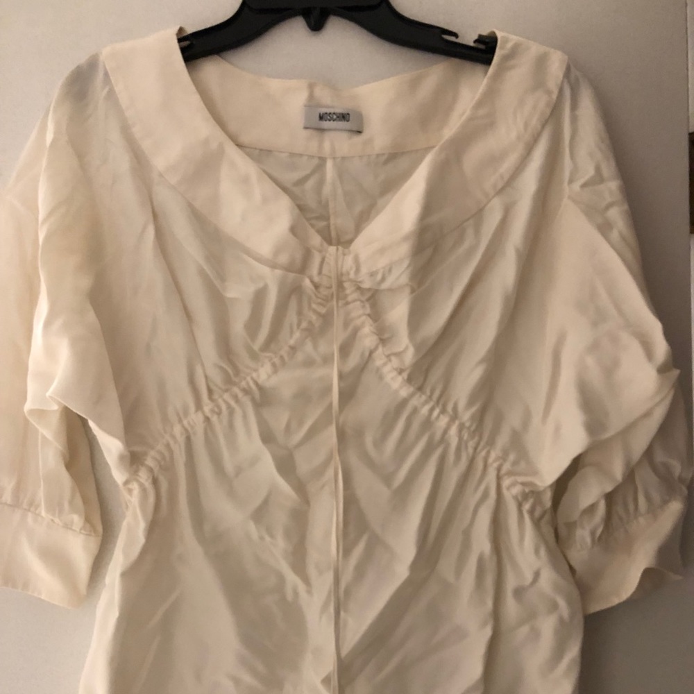 Moschino shirt in cream size 4